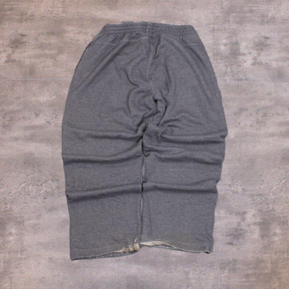 Y2K 2000's 00's Adidas Heather Grey Baggy Relax Fit Wide Charcoal Grey Pant's